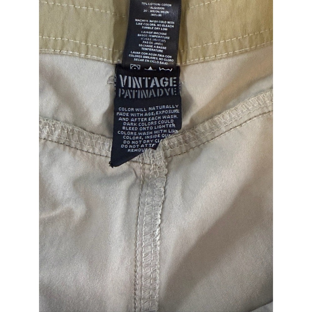 Kuhl Cargo Shorts Tan/Khaki Vintage‎ Patina Dye Tactical Hiking Gorpcore Size 38 - Picture 6 of 10